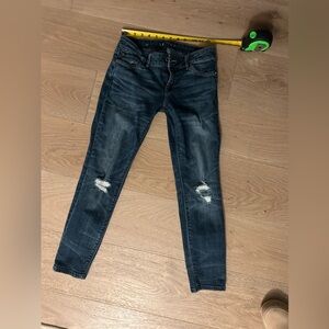 White House Black Market Dark Blue Skinny Ankle Jeans